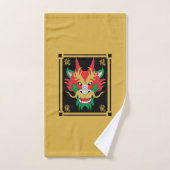 Masques de dragon chinois Art asiatique (Serviette à main)