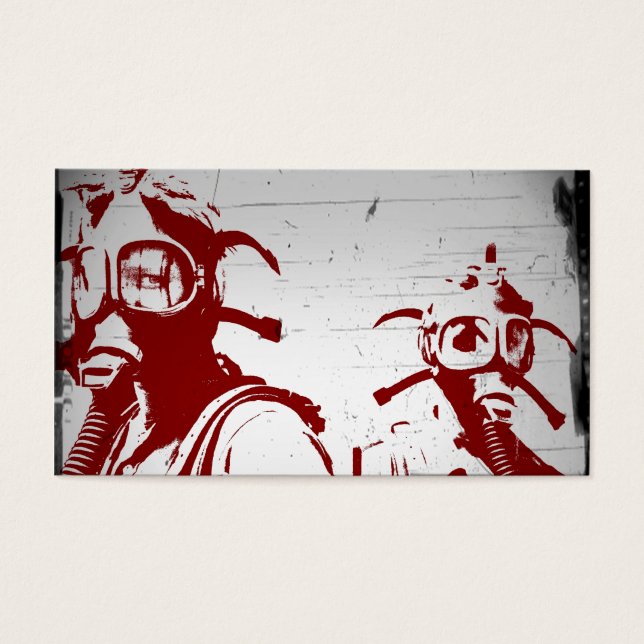 Masques de gaz rouge sang (Devant)