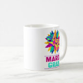 Masques de Mardi Gras Mug Classique (Devant droit)