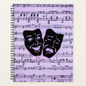 Masques de musique et de théâtre violets (Devant)