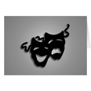 Masques de théâtre de comédie et de tragédie