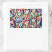 Masques italiens Stickers Venise (Sac)