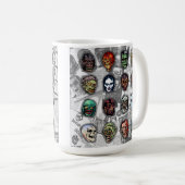 Masques Monster - Mug d'horreur rétro - (Variant b (Devant droit)