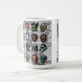 Masques Monster - Mug d'horreur rétro - (Variant b (Devant gauche)