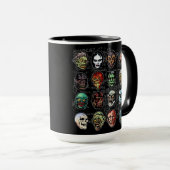 Masques Monster Retro Horror Mug - Halloween (coul (Devant droit)