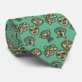 Masques Taino cravate verte (Roulé)