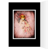 Masques vénitiens, Carnaval, Art vintage - Italie (Intérieur (Gauche))