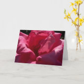 Masquez la carte de voeux rose (Fleur jaune)