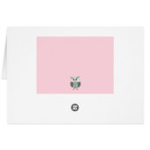 Masquez-moi suis carte désolée - hibou (Dos Horizontal)