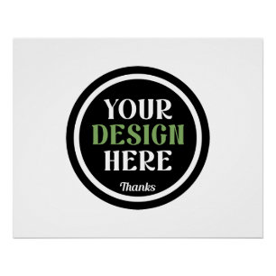 Massa aangepaste logo bedrijf werknemer waardering perfect poster