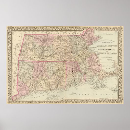 Massa, Conn, RI 2 Poster (Voorkant)