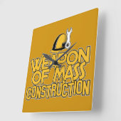 Massa Construction, aangepaste wandklok Vierkante Klok (Hoek)