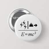Massa-energie-equivalent Ronde Button 5,7 Cm (Voorkant /achterkant)