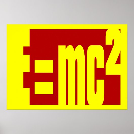 Massa-energie-equivalentie Poster (Voorkant)