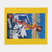 Massa Marina Travel Poster Fleece Deken (Voorkant (Horizontaal))
