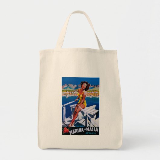 Massa Marina Travel Poster Tote Bag (Voorkant)
