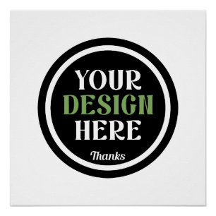 Massa op maat logo bedrijf werknemers waardering perfect poster