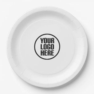 massa promotionele feestartikelen met uw logo hier papieren bordje