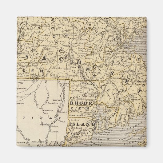 Massa, Rhode Island Magneet (Voorkant)