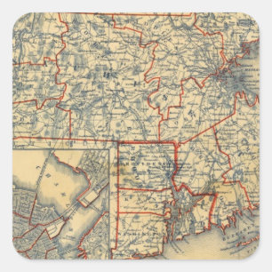 Massa, RI Vierkante Sticker