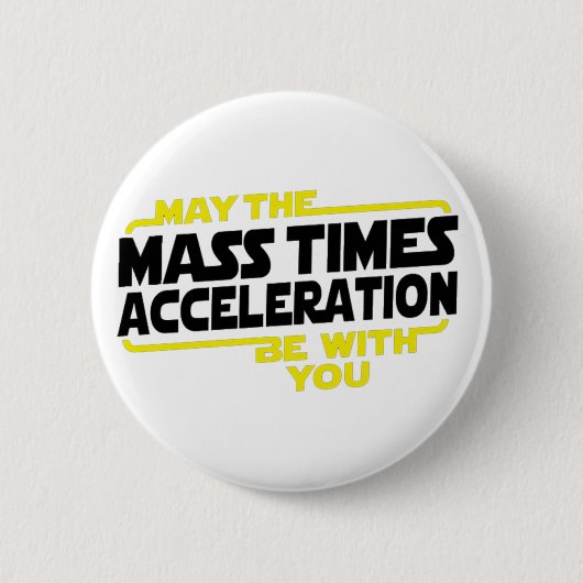 Massa Times Acceleration Ronde Button 5,7 Cm (Voorkant)