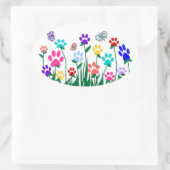 Massa van de productie van handpalmen ovale sticker (Tas)