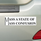 Massa Verwarring Bumpersticker (Op auto)