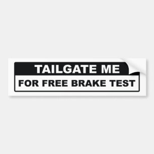 Massa voor vrije remmen bumpersticker