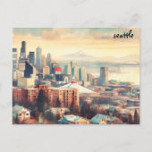 Massabijeenkomst Seattle briefkaarten (Voorkant)