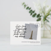 Massachusett State Destination Moving Faire-part (Debout devant)