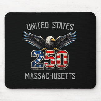 Massachusetts 250e verjaardag T-shirt Patriotisch Muismat