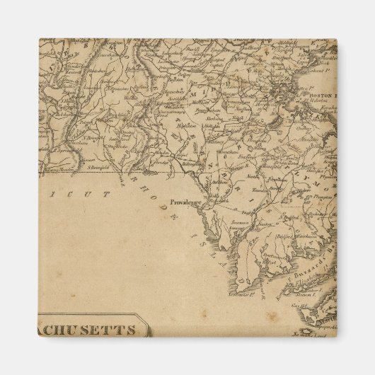 Massachusetts 5 magneet (Voorkant)