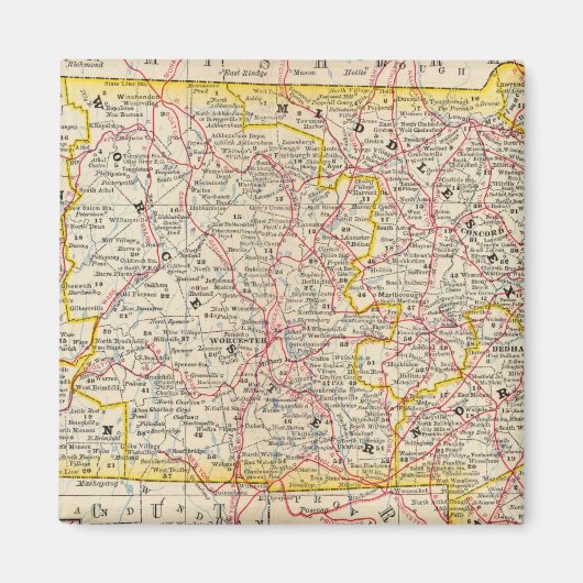 Massachusetts 8 magneet (Voorkant)