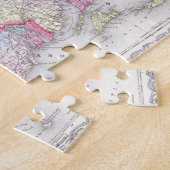 Massachusetts and Rhode Island Map (1855) Legpuzzel (Zijkant)