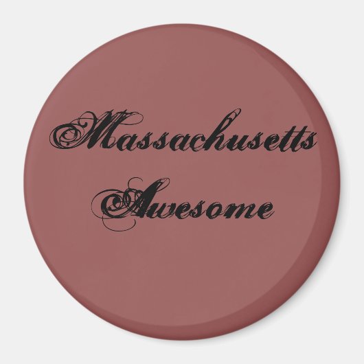 Massachusetts Awesome Citation Magnet (Devant)