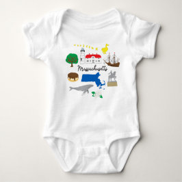 Massachusetts Baby Bodysuit