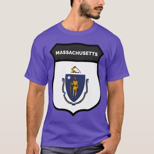 MASSACHUSETTS BADGE IV Oversized T-shirt (Voorkant)