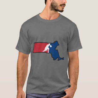 Massachusetts Basketbal USA Kleuren T-shirt