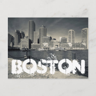 Massachusetts, Boston, gebouwen op Rowe's Wharf Briefkaart