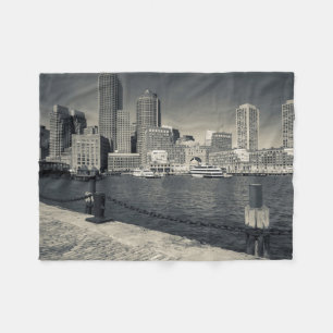 Massachusetts, Boston, gebouwen van Rowe's Wharf Fleece Deken