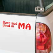 Massachusetts Bred (Bumpersticker) Sticker (Op Truck)