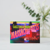 Massachusetts Briefkaart (Staand voorkant)