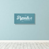 Massachusetts de Plymouth en toile étirée (Insitu (Plancher de Bois))