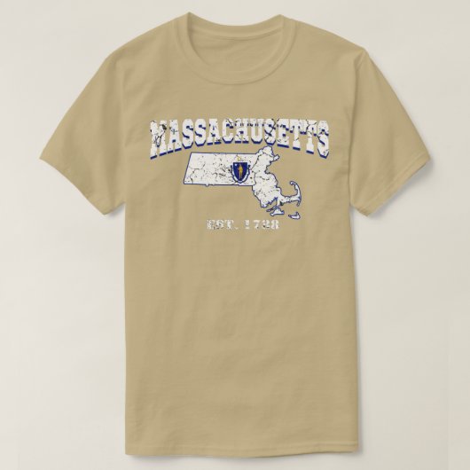 Massachusetts est 1788 t-shirt (Design voorkant)