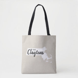 Massachusetts Famille Monogramme Sac fourre-tout d