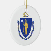 Massachusetts Flag Ornament (Rechts)