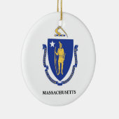 Massachusetts Flag Ornament (MA) (Rechts)