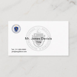 Massachusetts Great Seal Visitekaartje