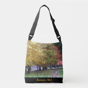 Massachusetts Herfst gebladerte Crossbody Tas