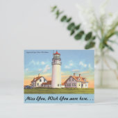 Massachusetts, Highland Light, Cape Cod Briefkaart (Staand voorkant)
